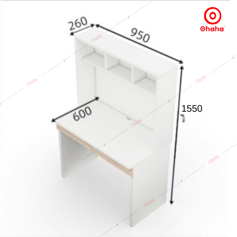Giường tầng hiện đại tích hợp bàn học và tủ quần áo Ohaha - GTHĐ032
