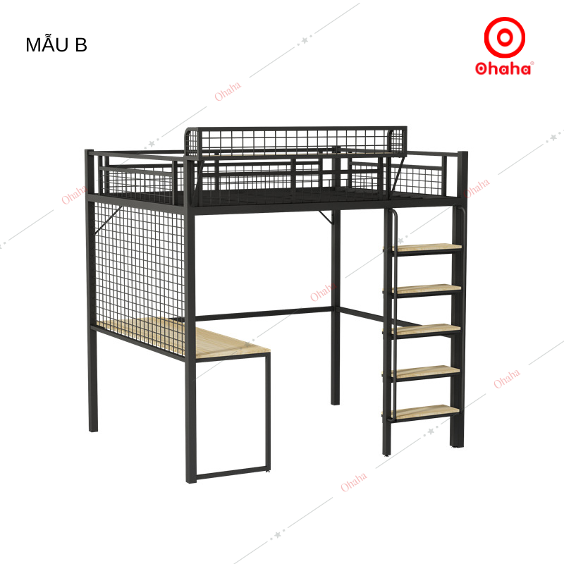 Giường tầng thông minh khung sắt Ohaha - GTS040