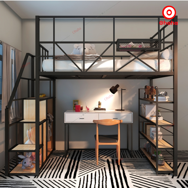 Giường tầng thông minh khung sắt Ohaha - GTS043