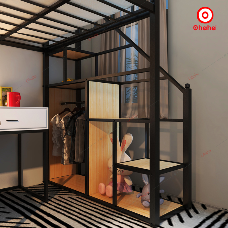 Giường tầng thông minh khung sắt Ohaha - GTS043