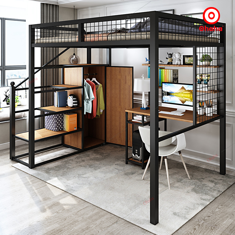 Giường tầng thông minh khung sắt Ohaha - GTS044