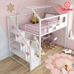 Giường tầng thông minh khung sắt Ohaha - GTS038