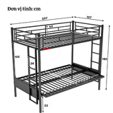 Giường tầng thông minh khung sắt Ohaha - GTS020