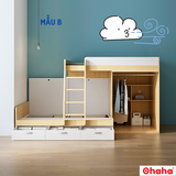Giường tầng thông minh Ohaha kết hợp tủ áo - GTTM013
