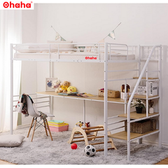 Giường tầng thông minh khung sắt Ohaha có bàn học - GTS012