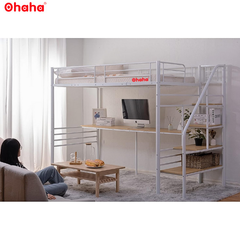 Giường tầng thông minh khung sắt Ohaha có bàn học - GTS012