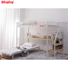 Giường tầng thông minh khung sắt Ohaha có bàn học - GTS012