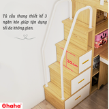Giường tầng thông minh Ohaha kết hợp tủ áo và bàn học - GTTM017