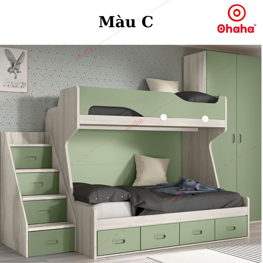 Giường tầng thông minh hiện đại cao cấp OHAHA - GTHĐ024