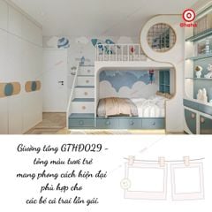 Giường tầng thông minh hiện đại cao cấp Ohaha - GTHĐ029