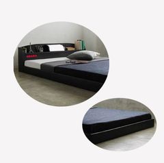 Giường Ngủ Cao Cấp HMR Lõi Xanh Chống Ẩm OHAHA Japanese Style - Black Bed