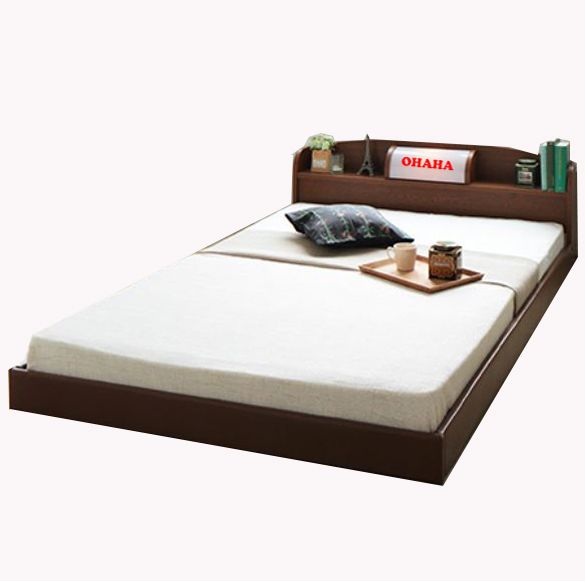 Giường Ngủ Cao Cấp HMR Lõi Xanh Chống Ẩm OHAHA Japanese Style - Brown Bed