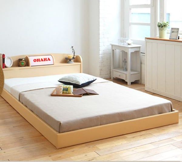 Giường ngủ bệt kiểu Nhật gỗ công nghiệp Yellow Bed Ohaha -  GB014