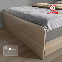 Giường Ngủ Gỗ Công Nghiệp Bọc Nệm OHAHA - GN005
