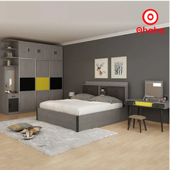 Giường ngủ gỗ công nghiệp bọc nệm OHAHA - GN008