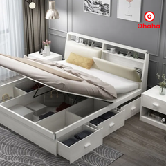 Giường ngủ gỗ công nghiệp bọc nệm Ohaha - GN012