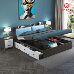 Giường ngủ gỗ công nghiệp bọc nệm Ohaha - GN012