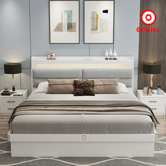 Giường ngủ gỗ công nghiệp  bọc nệm OHAHA - GN013