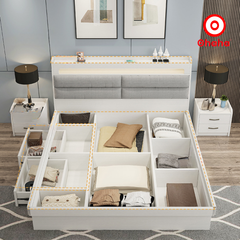 Giường ngủ gỗ công nghiệp  bọc nệm OHAHA - GN013