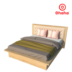 Giường ngủ gỗ công nghiệp bọc nệm OHAHA - GN020