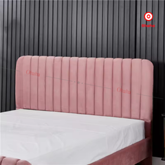 Giường ngủ bọc nệm vải nỉ khung gỗ chân sắt sang trọng, cao cấp phong cách Bắc Âu Ohaha - GN028