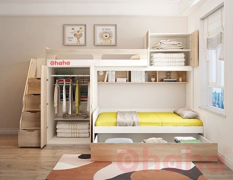 Giường tầng thông minh cao cấp Ohaha - GTCC001