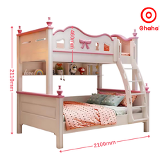Giường tầng thông minh cao cấp Ohaha 3 tầng có cầu trượt - GTCC032