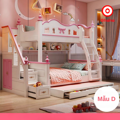 Giường tầng thông minh cao cấp Ohaha 3 tầng có cầu trượt - GTCC032