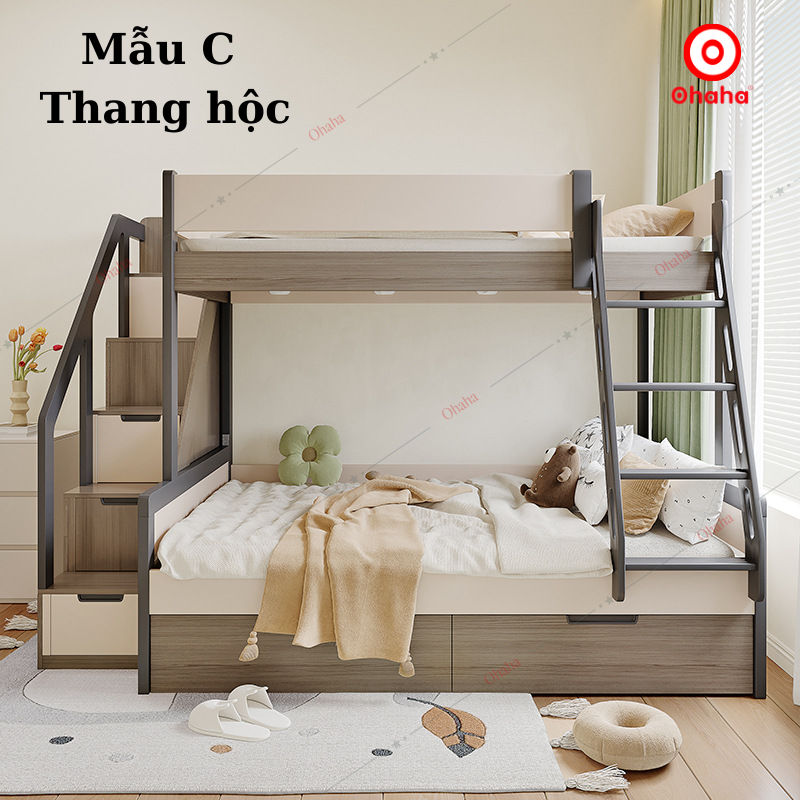 Giường tầng thông minh hiện đại cao cấp Ohaha - GTHĐ023