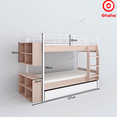 Giường tầng thông minh khung sắt Ohaha - GTS024