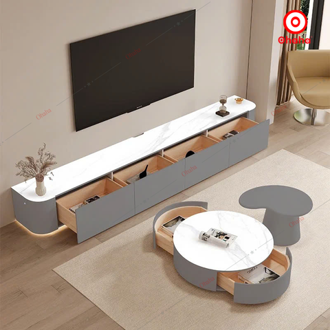 Kệ Tivi Bán Nguyệt 4 Ngăn Rộng Rãi - TV004