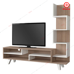 Kệ Tivi Gỗ Công Nghiệp Kết Hợp Kệ Sách OHAHA - TV022