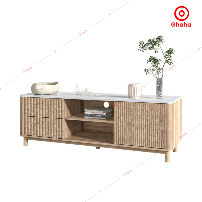 Kệ Tivi Gỗ Công Nghiệp Phong Cách Nhật Bản OHAHA - TV023