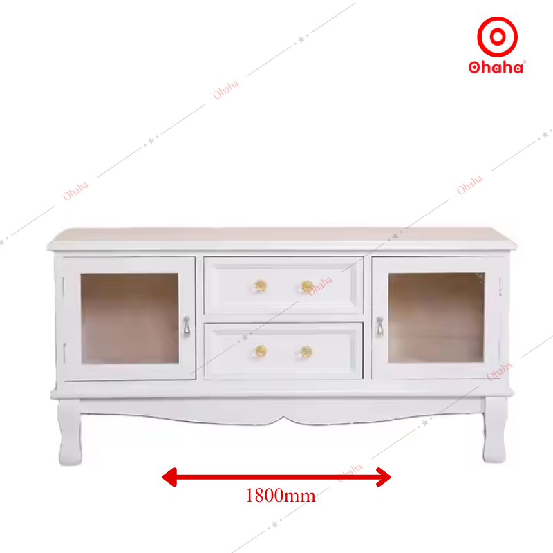 Kệ Tivi Gỗ Công Nghiệp Phong Cách Hoàng Gia - TV024