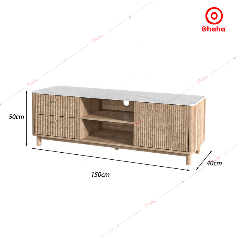 Kệ Tivi Gỗ Công Nghiệp Phong Cách Nhật Bản OHAHA - TV023