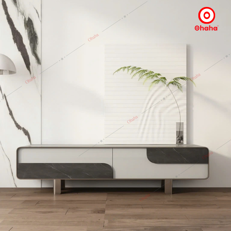 Kệ Tivi Bo Cạnh Mềm Mại Có Hộc Kéo - TV003