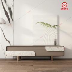 Kệ Tivi Bo Cạnh Mềm Mại Có Hộc Kéo - TV003