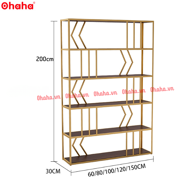 Kệ trang trí phòng khách thiết kế sang trọng Ohaha - KTT013