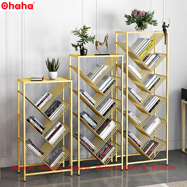 Kệ trang trí phòng khách thiết kế sang trọng Ohaha - KTT017