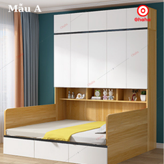 Combo giường ngủ đa năng kết hợp tủ kệ Ohaha - GĐN002