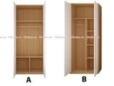 Tủ quần áo gỗ công nghiệp 2 cánh cửa mini đa dụng Ohaha - MN002