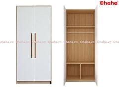Tủ quần áo gỗ công nghiệp 2 cánh cửa mini đa dụng Ohaha - MN002
