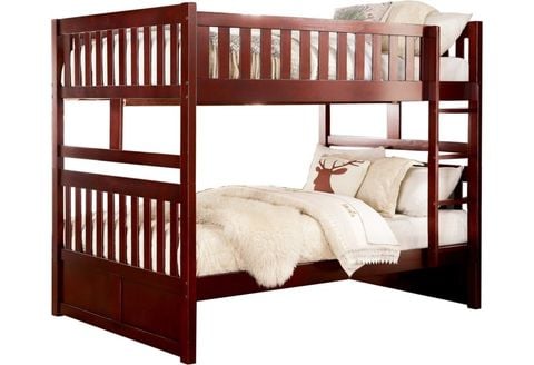 Giường 2 tầng 1m4 (nâu) GT012 OHAHA