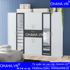 Tủ Quần Áo Gỗ Công Nghiệp Hiện Đại OHAHA - TQA004