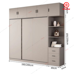 Tủ quần áo gỗ công nghiệp hiện đại Ohaha - HĐ023