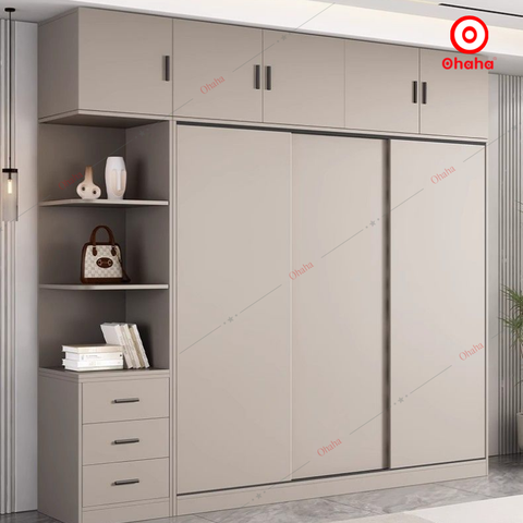 Tủ quần áo gỗ công nghiệp hiện đại Ohaha - HĐ023