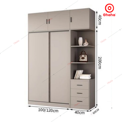 Tủ quần áo gỗ công nghiệp hiện đại Ohaha - HĐ023