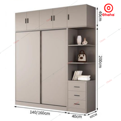 Tủ quần áo gỗ công nghiệp hiện đại Ohaha - HĐ023