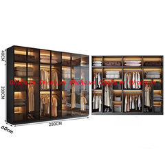 Tủ quần áo cánh kính Ohaha có kèm đèn led - TCK001