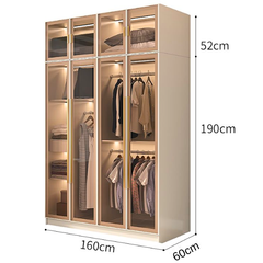 Tủ quần áo cánh kính Ohaha có kèm đèn led - TCK005